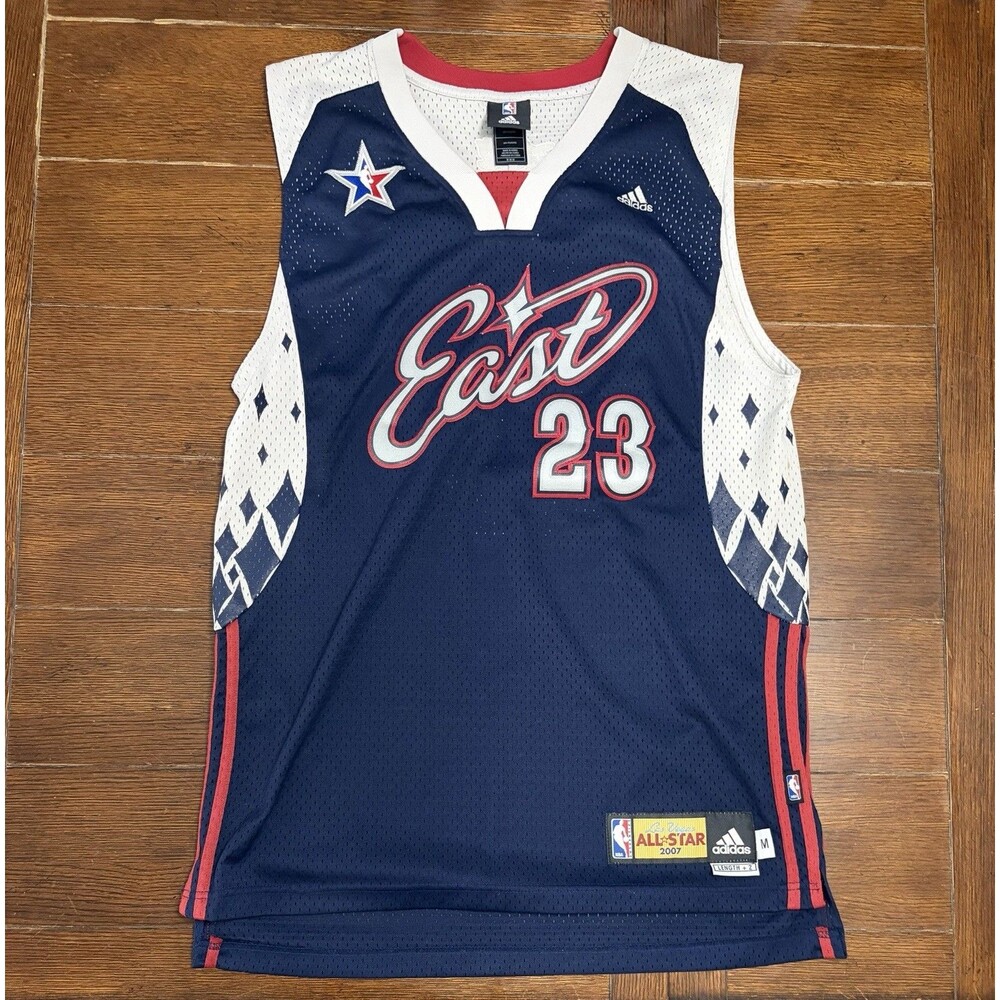 Vintage LeBron James Men’s Size M Adidas 2007 All Star Game Jersey Navy Blue